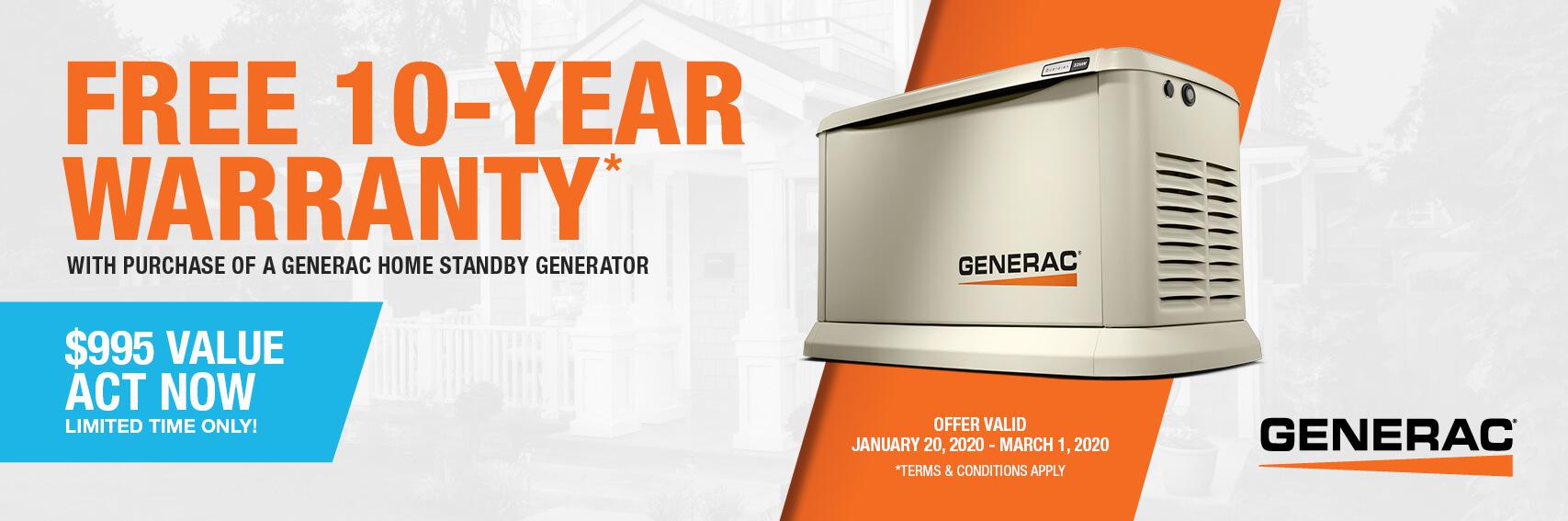 Homestandby Generator Deal | Warranty Offer | Generac Dealer | Colfax, NC